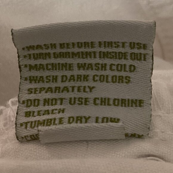 Garnet Hill Classic 5-Pocket Slim Straight Jeans Sz 2 (29x30") White #180i - Picture 11 of 11